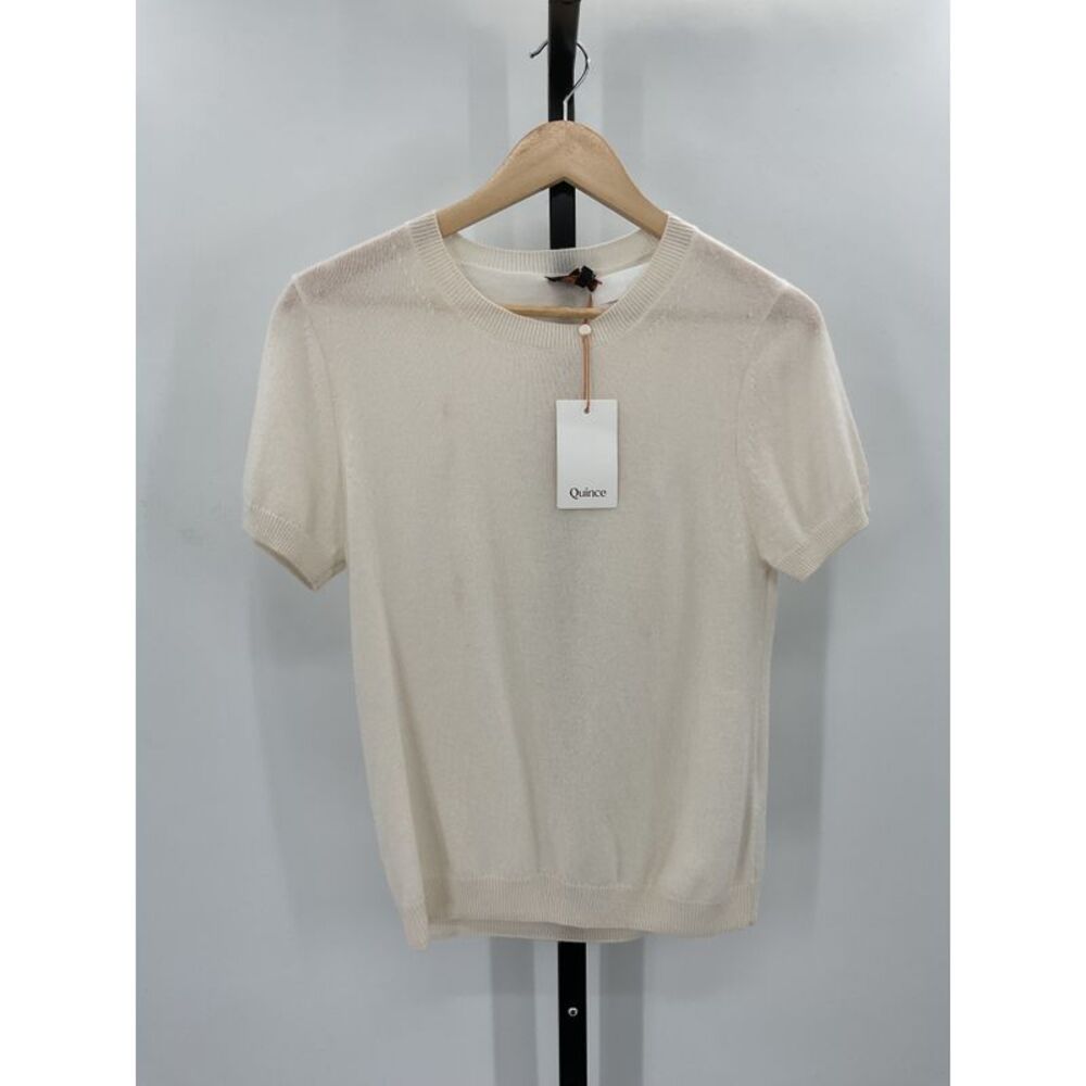 Quince Ivory Short Sleeve Tee - Picture 2 of 3